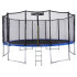 Батут Atlas Sport 490 см (16ft) PRO (усиленные опоры) синий