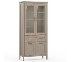 Шкаф Classic REG2W2D1S 95*40.5*203 глиняный серый