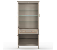 Шкаф Classic REG2W2D1S 95*40.5*203 глиняный серый