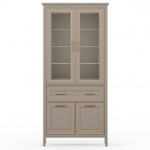 Шкаф Classic REG2W2D1S 95*40.5*203 глиняный серый