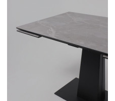 Стол раздвижной AV 2119 1200 (1800)*800 серый матовый LARKA GREY/черный
