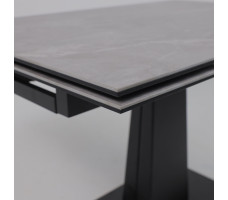 Стол раздвижной AV 2119 1200 (1800)*800 серый матовый LARKA GREY/черный