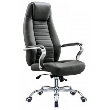 Кресло SitUp Mac (Мак) Black Chrome экокожа черный