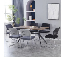 Стул SitUp SKY GREY chrome (сетка Grey/Grey)