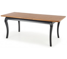 Стол обеденный раздвижной Halmar WINDSOR (Виндзор) (160-240)*90 дуб темный/черный