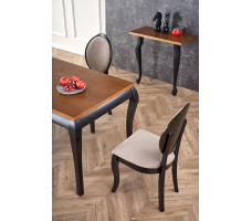 Стол обеденный раздвижной Halmar WINDSOR (Виндзор) (160-240)*90 дуб темный/черный