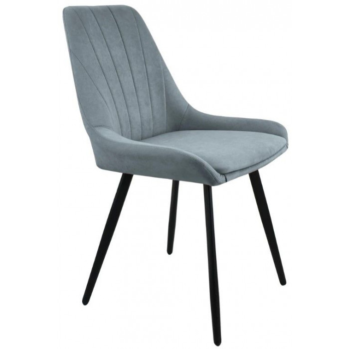 Стул Гальваник Марино лофт Catania Silver / черный