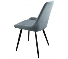 Стул Гальваник Марино лофт Catania Silver / черный