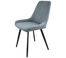Стул Гальваник Марино лофт Catania Silver / черный