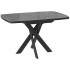 Стол раздвижной LEONEL-130 130(165)*85 STONE BLACK ST CER/черный