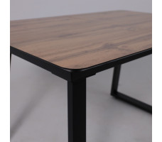 Стол AV 1208 HPL+МДФ 1200 (1600)*800 Дуб Вотан/черный