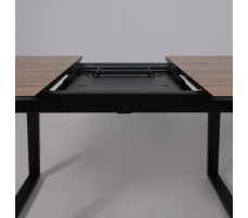Стол AV 1208 HPL+МДФ 1200 (1600)*800 Дуб Вотан/черный