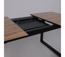 Стол AV 1208 HPL+МДФ 1200 (1600)*800 Дуб Вотан/черный