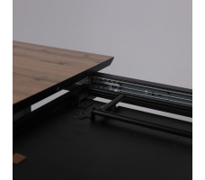 Стол AV 1208 HPL+МДФ 1200 (1600)*800 Дуб Вотан/черный