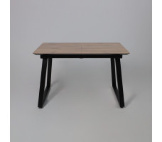 Стол AV 1208 HPL+МДФ 1200 (1600)*800 Дуб Вотан/черный