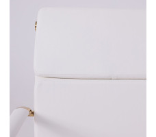 Кресло AksHome INDIGO (Индиго) LB белый/золотой
