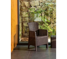 Комплект садовой мебели Palermo Balcony коричневый