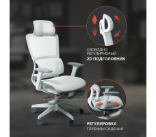 Кресло SPARX Luster (Лустер) White/White белый/белый