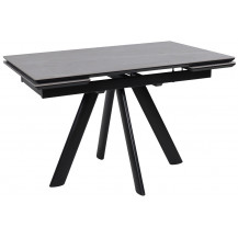 Стол раздвижной JACK-120 120(30+30)*80 STONE GREY ST CER/черный Стол раздвижной JACK-120 120(30+30)*80 STONE GREY ST CER/черный