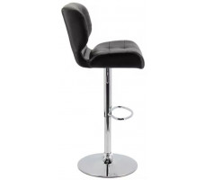 Стул барный SitUp FONTANA сhrome (экокожа Black)