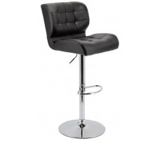 Стул барный SitUp FONTANA сhrome (экокожа Black)