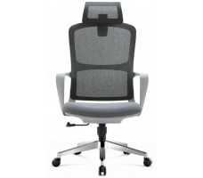 Кресло SitUp POINT GREY chrome (сетка Grey/ Grey)
