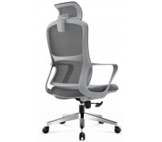 Кресло SitUp POINT GREY chrome (сетка Grey/ Grey)