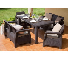 Набор садовой мебели Corfu II Rest (Корфу II Рест) коричневый
