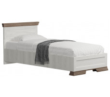 Кровать Marselle LOZ90х200 Д 90*200 ясень снежный/дуб сонома темный (с гибким основанием)