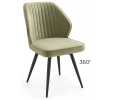 Стул поворотный Michael-R1 360 d12 olive lux/черный
