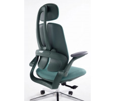 Кресло SitUp KWIN Green chrome (ткань Green/Green)