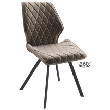 Стул поворотный Rafael-R d05 cappuccino lux/черный