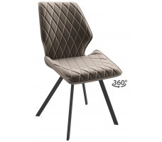 Стул поворотный Rafael-R d05 cappuccino lux/черный