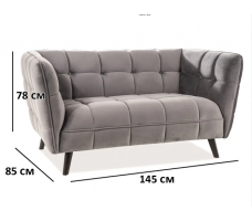 Диван SIGNAL CASTELLO VELVET 2 Bluvel 14