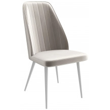 Стул Leonard M d08 platinum lux/белый