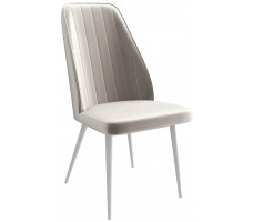 Стул Leonard M d08 platinum lux/белый