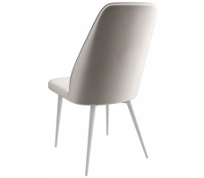 Стул Leonard M d08 platinum lux/белый