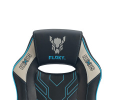Кресло геймерское FLOKY NEXUS Black-Grey V3 черный/серый/синий
