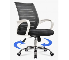 Кресло SitUp MIX 600 White chrome (сетка Black/ Black)