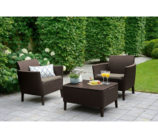 Набор садовой мебели Salemo Balcony set коричневый