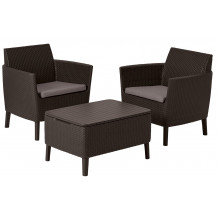 Набор садовой мебели Salemo Balcony set коричневый