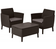 Набор садовой мебели Salemo Balcony set коричневый
