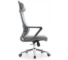 Кресло SitUp AURA (Аура) Grey chrome (сетка Grey/Grey)