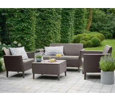 Набор садовой мебели Salemo 2-sofa set капучино