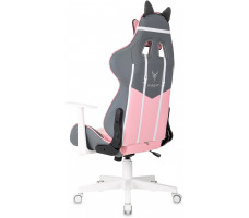 Кресло Бюрократ Knight Catzy серый/розовый