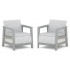 Комплект из двух кресел Scandi Linea Chair 2x светло-серый