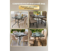 Стол обеденный прямоугольный 110*60 черный