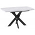 Стол раздвижной LEONEL-130 130(165)*85 серый сланец/черный