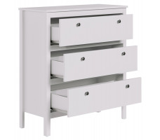 Комод Ewa KOM3S 90*37*98 белый