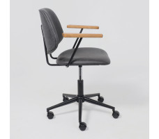 Кресло AksHome TRIX (Трикс) экокожа винтажный черный WATUSI 16/черный